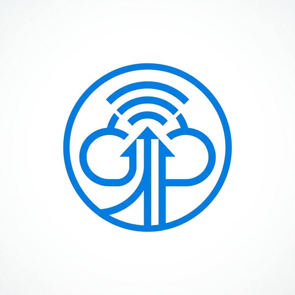 Minimalist Tech SaaS Circular Logo